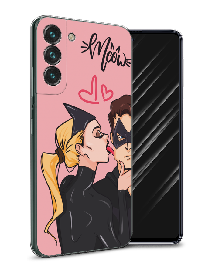 

Чехол Awog на Samsung Galaxy S22 Plus "Kiss of Cat Woman", Розовый;черный;бежевый, 2103950-1