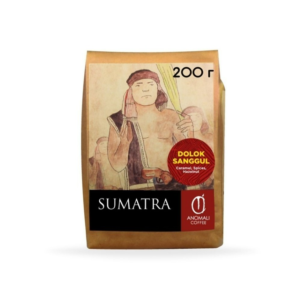 

Кофе в зернах ANOMALI COFFEE SUMATRA DOLOK SANGGUL 200 г Specialty coffee