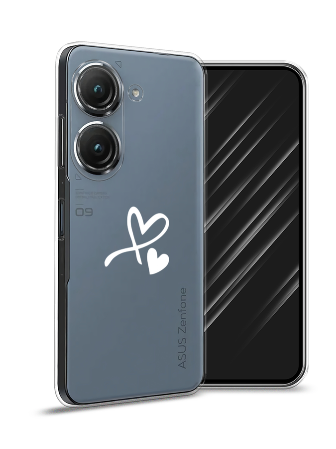 

Чехол Awog на Asus ZenFone 9 "Сердечко минимализм", Белый, 44850-6