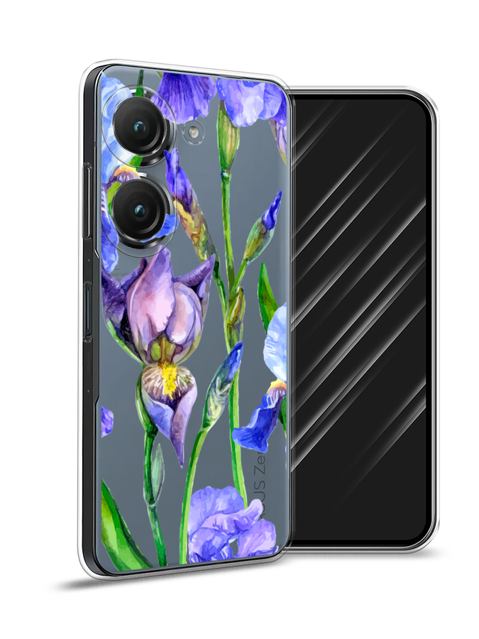 

Чехол Awog на Asus ZenFone 9 "Синие ирисы", Фиолетовый;голубой;зеленый, 44850-8