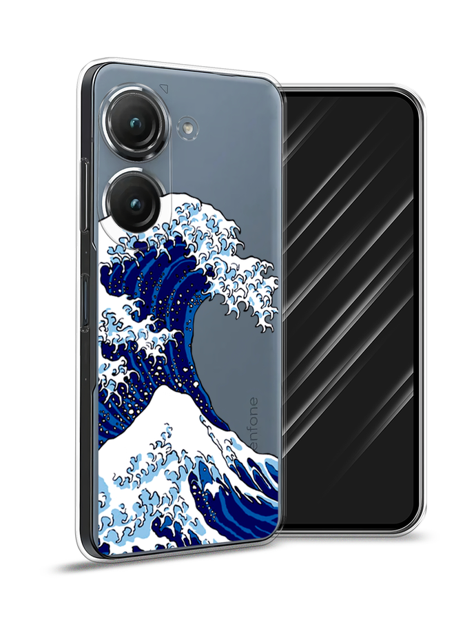 

Чехол Awog на Asus ZenFone 9 "Волна в Канагаве", Синий;белый, 44850-4