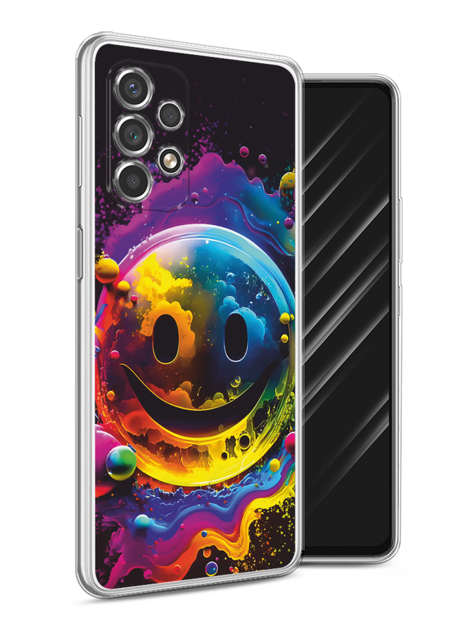 

Чехол Awog на Samsung Galaxy A53 5G "Кислотный смайл", Фиолетовый;желтый;синий, 2104550-1
