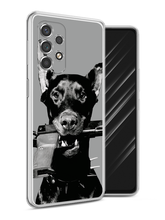 

Чехол Awog на Samsung Galaxy A53 5G "Доберман", Серый, 2104550-1