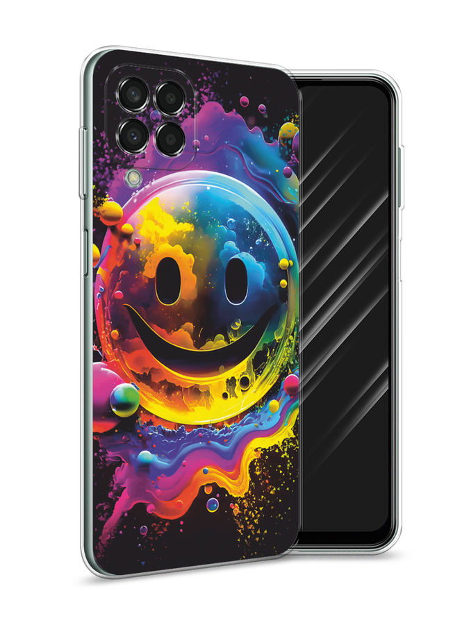 

Чехол Awog на Samsung Galaxy M33 "Кислотный смайл", Фиолетовый;желтый;синий, 2105650-1