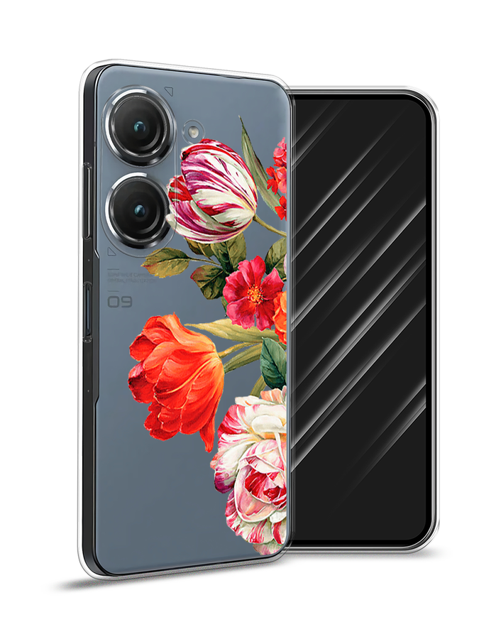 

Чехол Awog на Asus ZenFone 9 "Весенний букет", Красный;розовый;зеленый, 44850-8