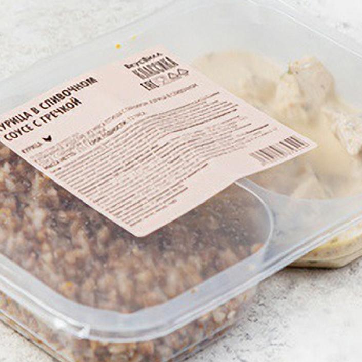 

Курица в сливочном соусе ВкусВилл с гречкой 235 г