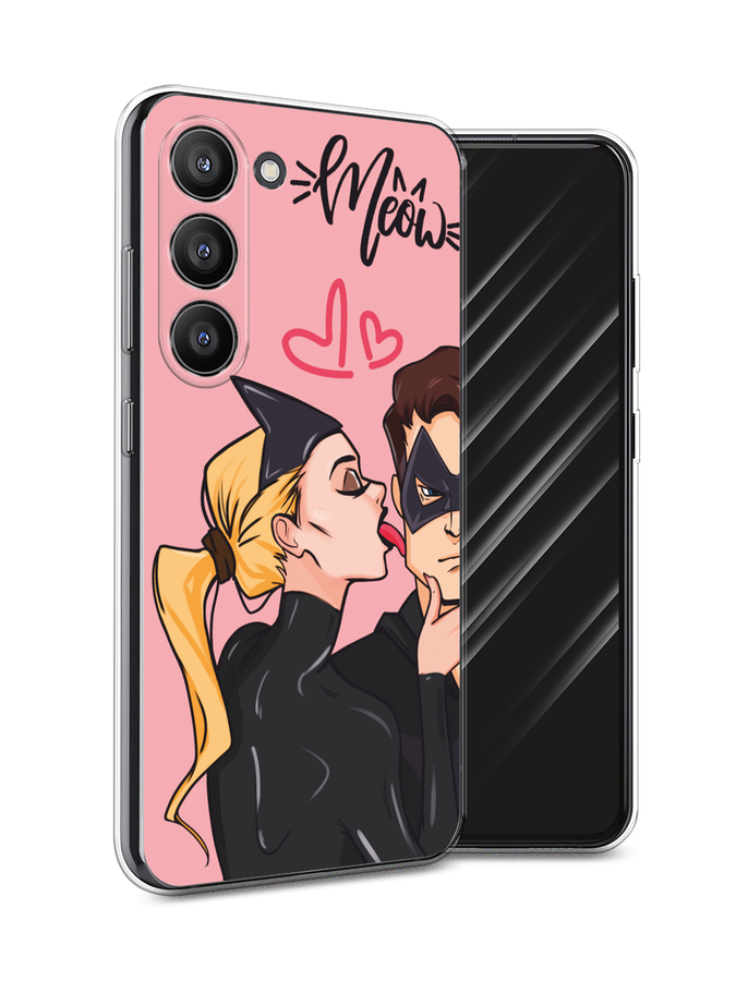 

Чехол Awog на Samsung Galaxy S23 5G "Kiss of Cat Woman", Розовый;черный;бежевый, 2107350-1