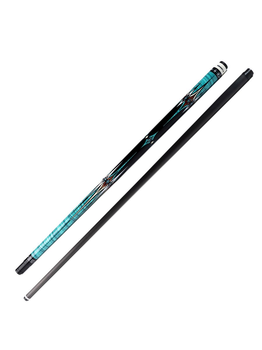 

Бильярдный кий Sport&Play 253566 для пула 2РС в тубусе, Черный;голубой