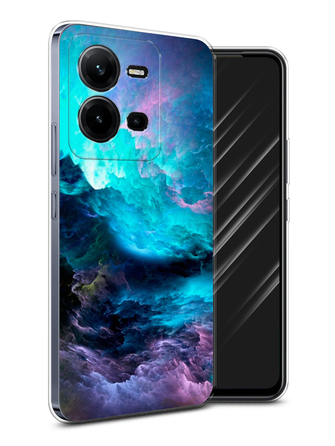 

Чехол Awog на Vivo V25 / Виво V25 "Бирюзовое небо", Фиолетовый;черный