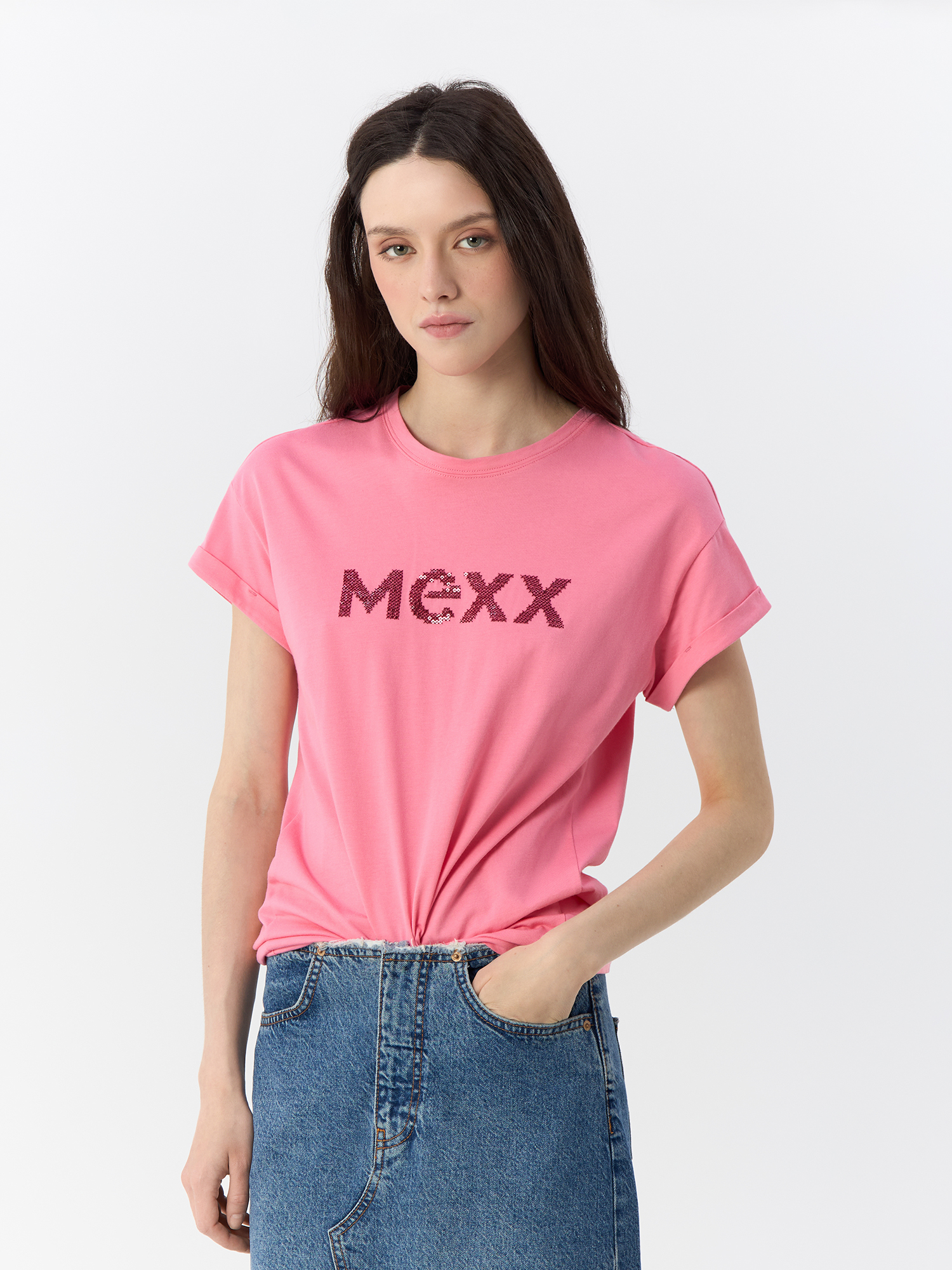 Футболка женская MEXX TU2195036W розовая XXL