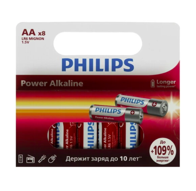 Батарейка Philips LR6P8W/51 AA / LR6