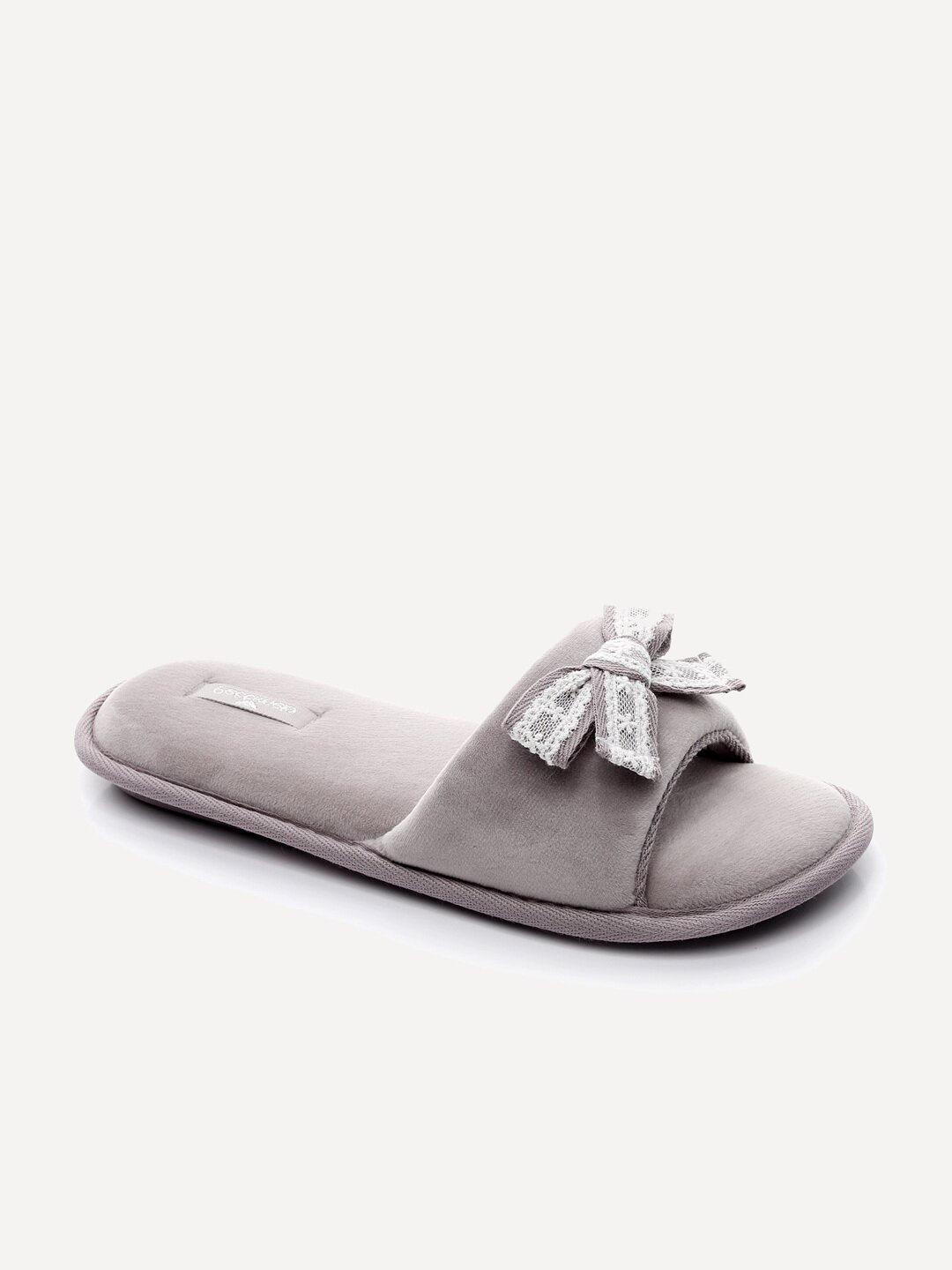 фото Тапочки женские pettimelo r-704 серые 40.5 ru
