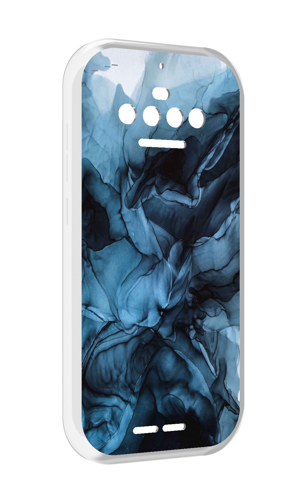 

Чехол MyPads голубой дымок для Oukitel F150 R2022, Прозрачный, Tocco