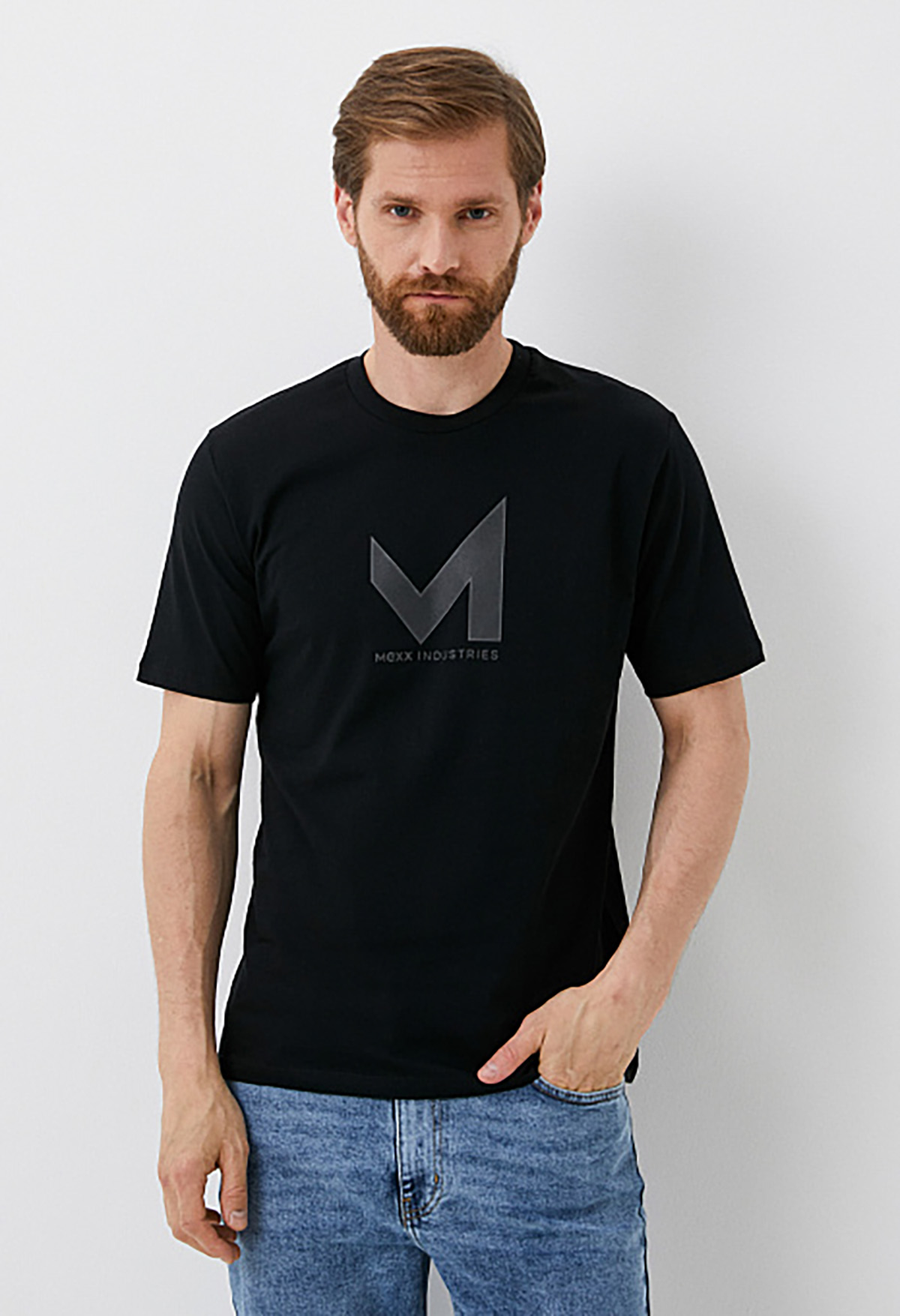 

Футболка мужская MEXX TU2108036M черная M, Черный, TU2108036M