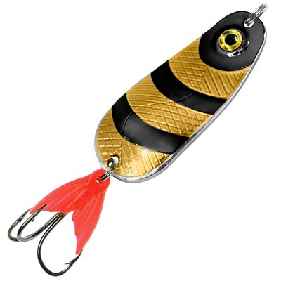 фото Блесна для рыбалки aqua шмель 12,0g цвет 02 (золото, серебро, черный металлик), 1 штука