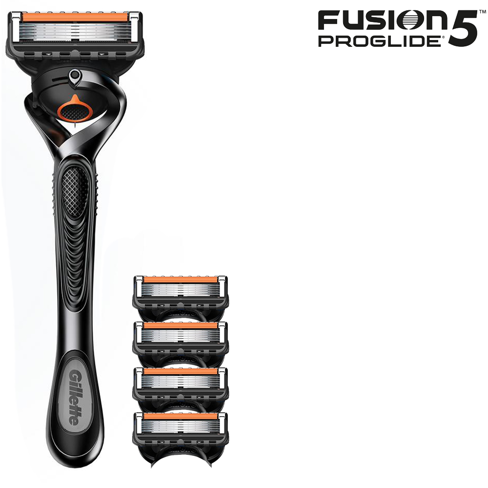 Бритвенный станок Gillette Fusion5 ProGlide + 4 сменные кассеты Fusion5 ProGlide лэтуаль sophisticated бритвенный станок 5 лезвий 2 сменные кассеты