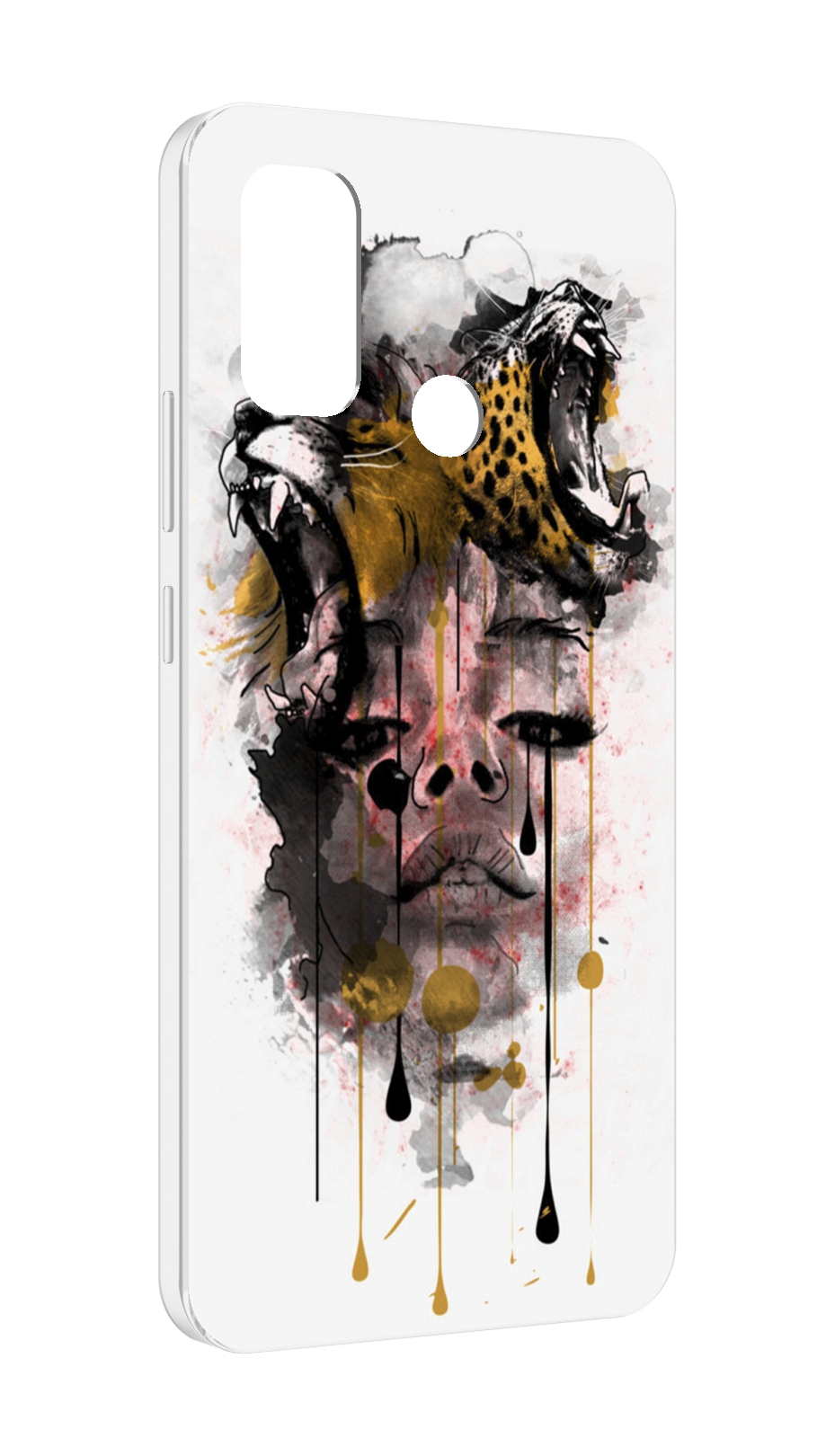 

Чехол MyPads Девушка гепард женский для UleFone Note 10P/Note 10, Прозрачный, Tocco