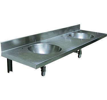 

Nofer Раковина Nofer Wash 13070.2.S коллективная из нержавеющей стали