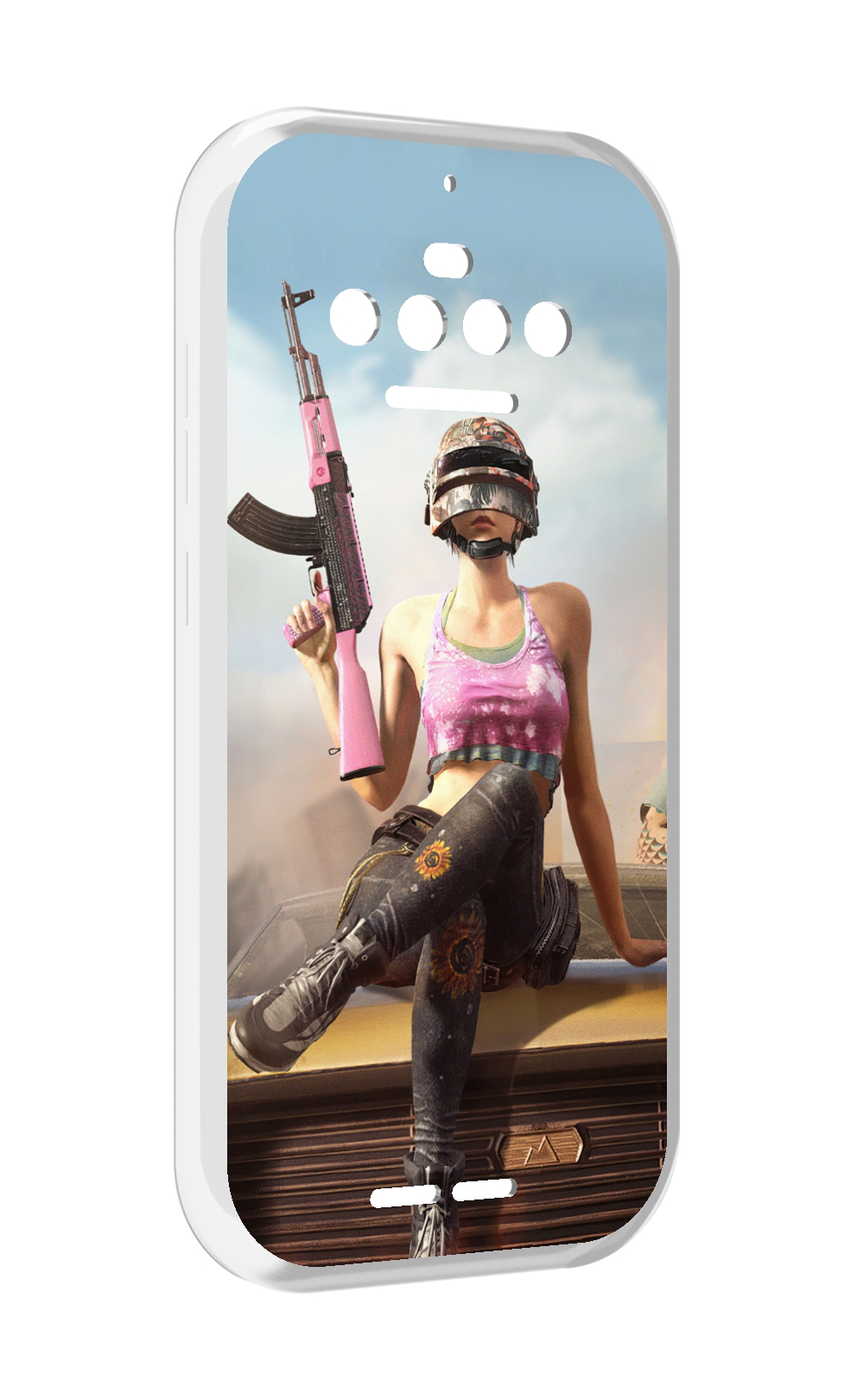 

Чехол MyPads девушка из PUBG для Oukitel F150 R2022, Прозрачный, Tocco