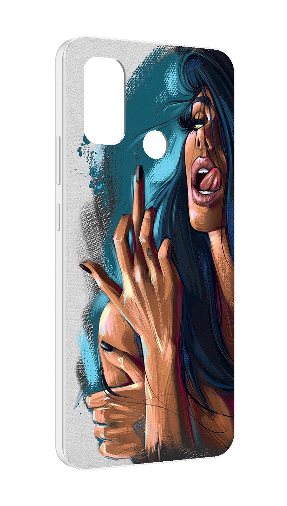 

Чехол MyPads Девушка-нарисованная-дерзкая женский для UleFone Note 10P/Note 10, Прозрачный, Tocco