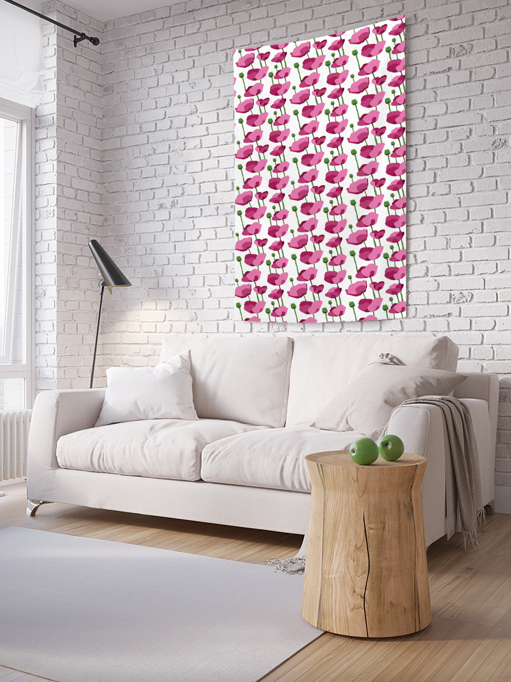 

Вертикальное фотопанно на стену JoyArty Нежный маковый цвет 150x200 см, Нежный маковый цвет