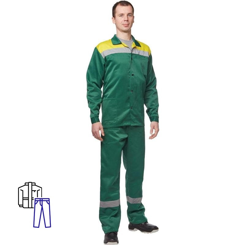 

Костюм рабочий NoBrand 395778-K зеленый/желтый 48-50, 182