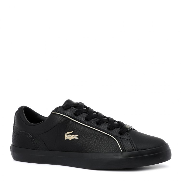 фото Кеды женские lacoste cfa0047 lerond 0721 1 c_2508971 черные 3.5 uk