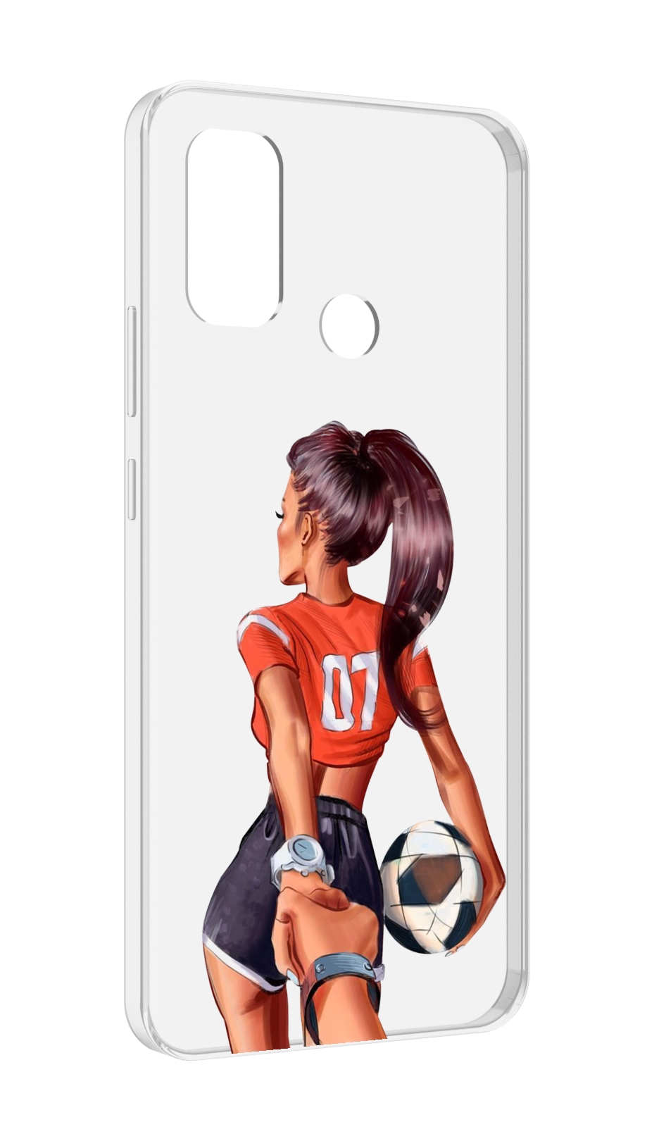 

Чехол MyPads Девушка-футболистка женский для UleFone Note 10P/Note 10, Прозрачный, Tocco