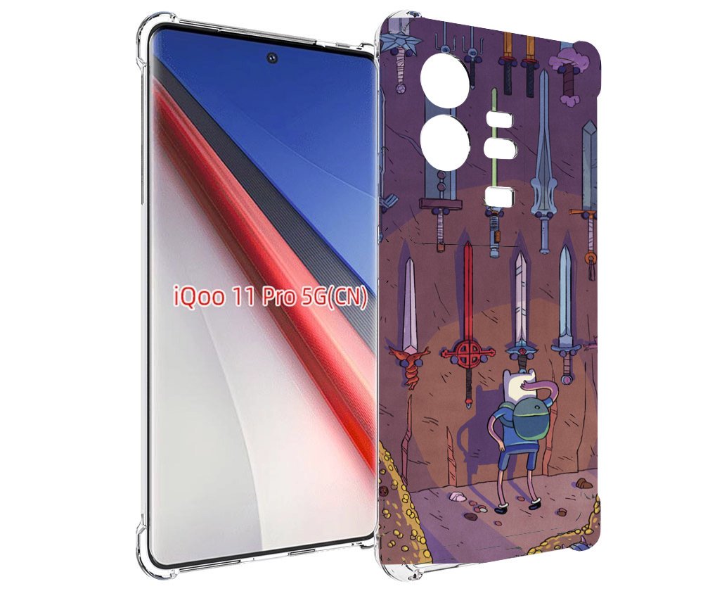

Чехол бампер MyPads фин ищет меч для Vivo iQOO 11 Pro противоуда..., Прозрачный, Tocco