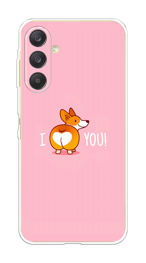 

Чехол на Samsung Galaxy A26 5G Корги I love you, Розовый;коричневый;белый, 2110750-1