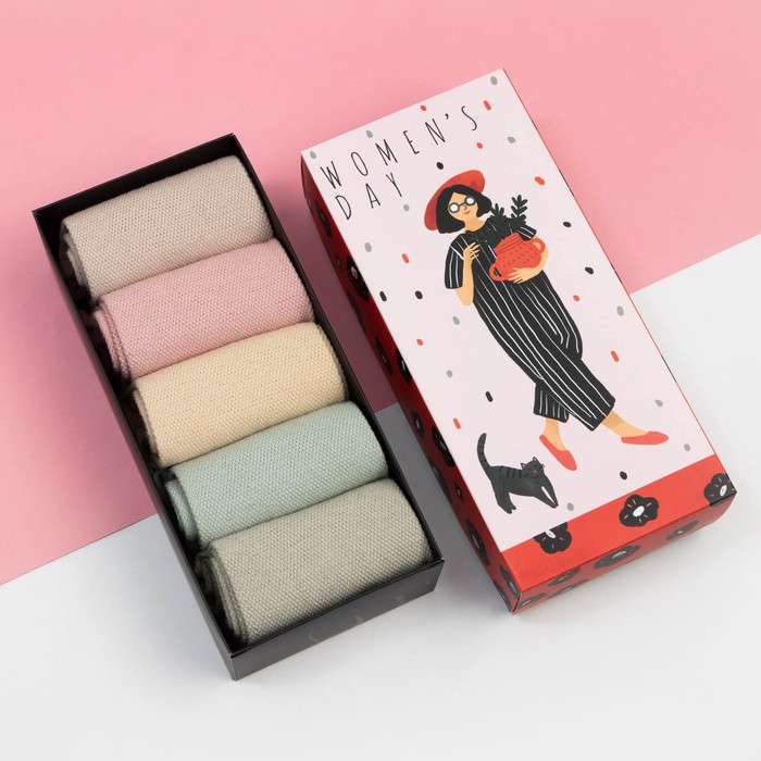 Комплект носков женских KAFTAN разноцветных 35-38