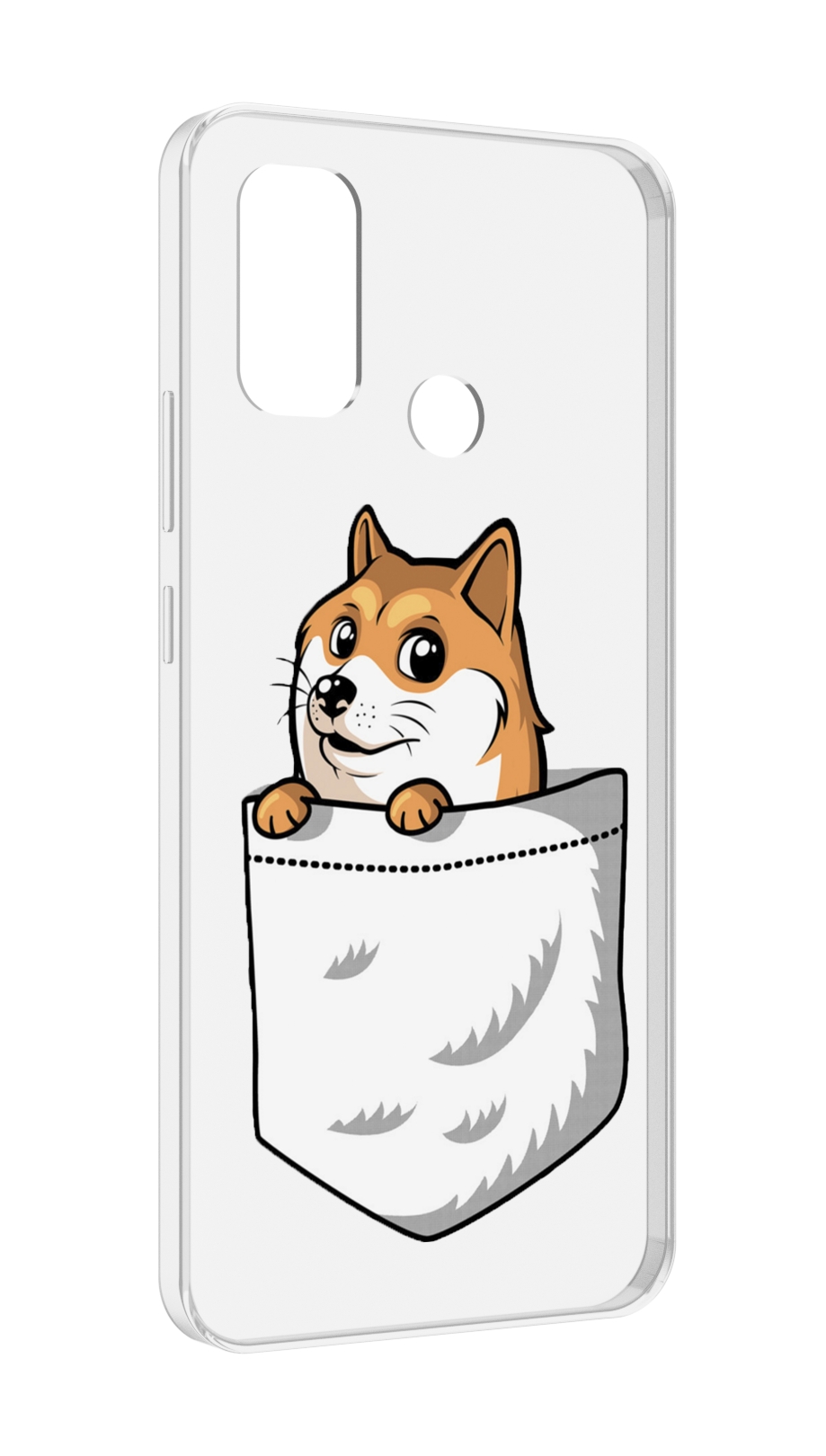 

Чехол MyPads Корги в кармане для UleFone Note 10P/Note 10, Прозрачный, Tocco