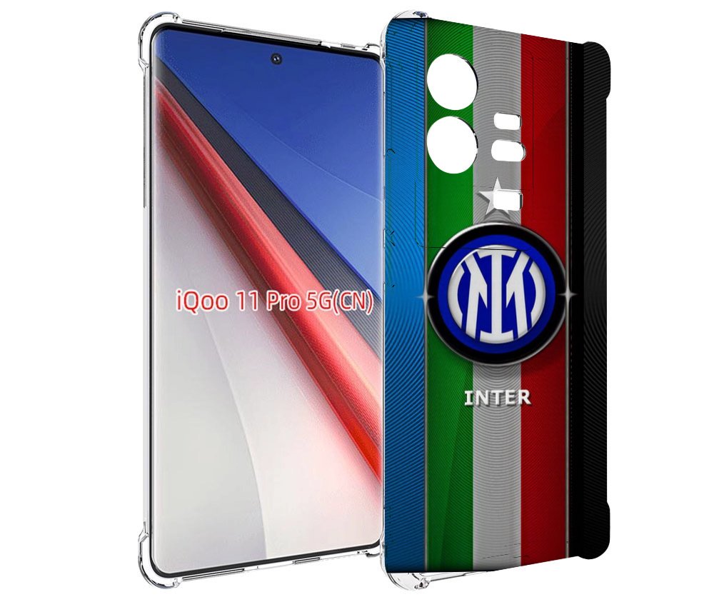 

Чехол бампер MyPads фк интер милан для Vivo iQOO 11 Pro противоу..., Прозрачный, Tocco