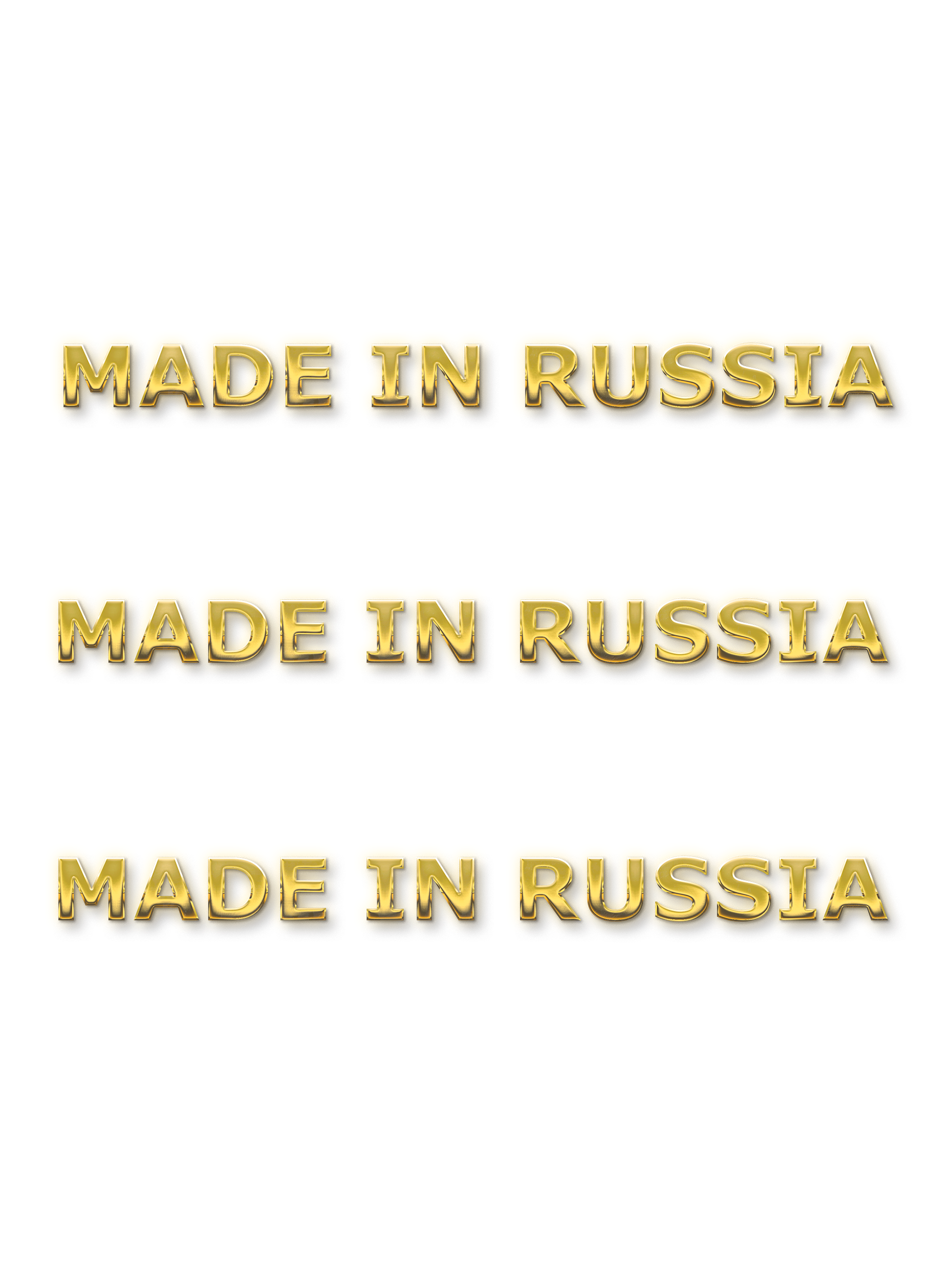 

Наклейка металлическая Silver&Golden Sticker KstG34042 Сделано в России 3 штуки, Наклейки