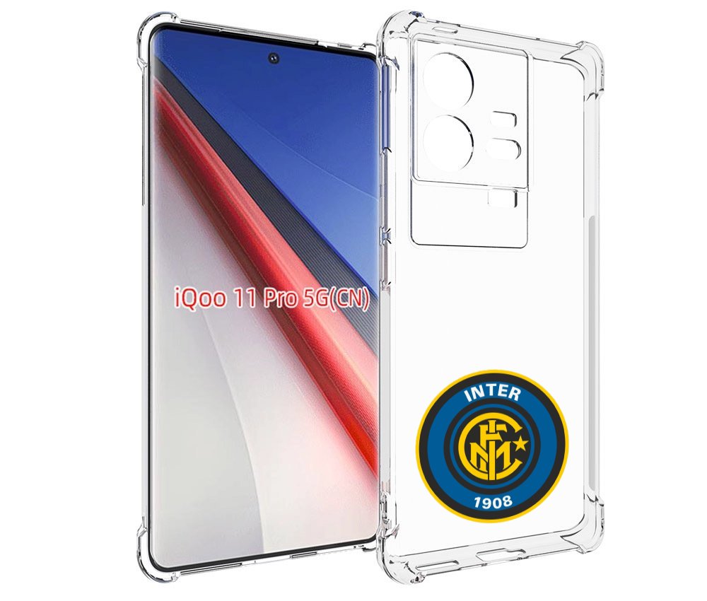 

Чехол бампер MyPads фк интер мужской для Vivo iQOO 11 Pro против..., Прозрачный, Tocco
