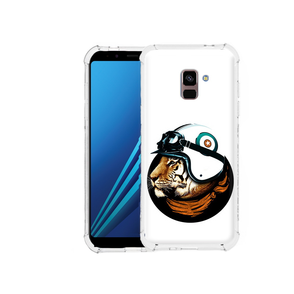 

Чехол MyPads Tocco для Samsung Galaxy A8 Plus Тигр в шлеме (PT119249.593.171), Tocco