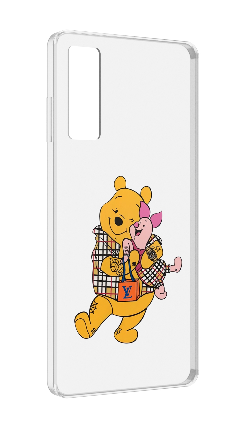

Чехол MyPads модный-медведь-из-винни-пуха для TCL 20 5G, Прозрачный, Tocco