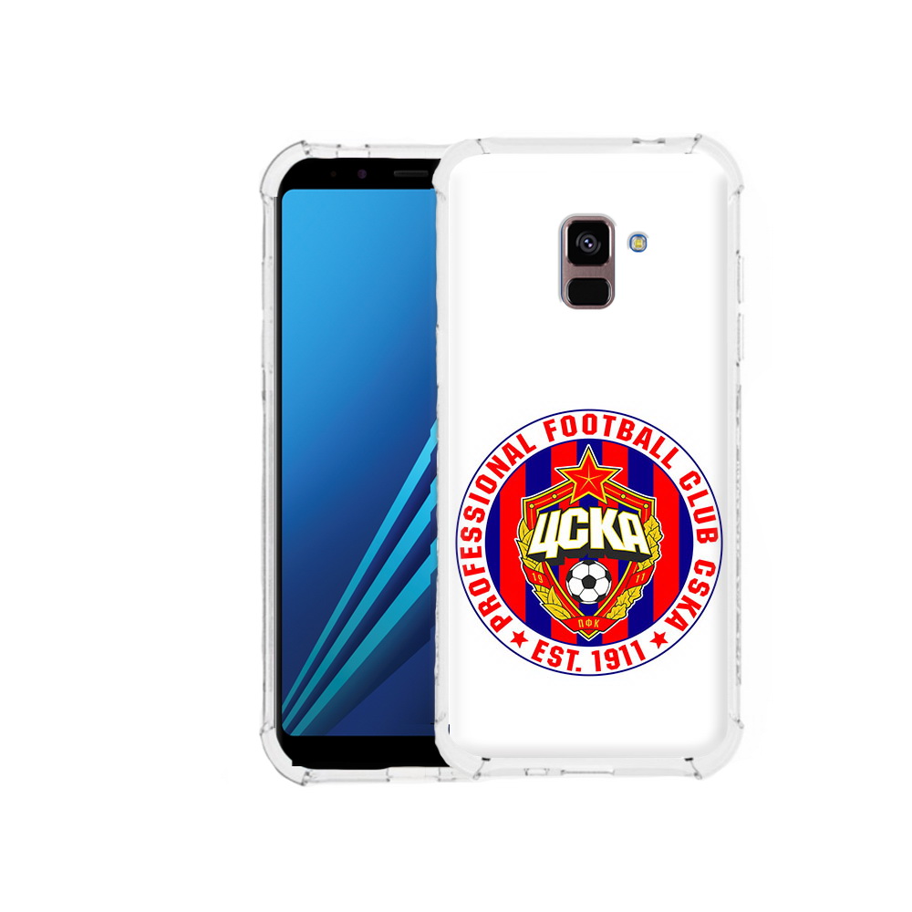 

Чехол MyPads Tocco для Samsung Galaxy A8 Plus ФК ЦСК логотип (PT119249.593.178), Tocco