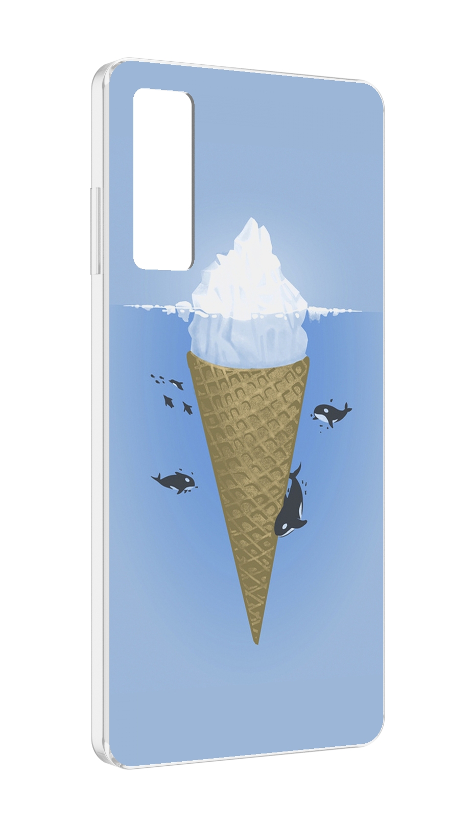 

Чехол MyPads мороженное-у-косаток для TCL 20 5G, Прозрачный, Tocco