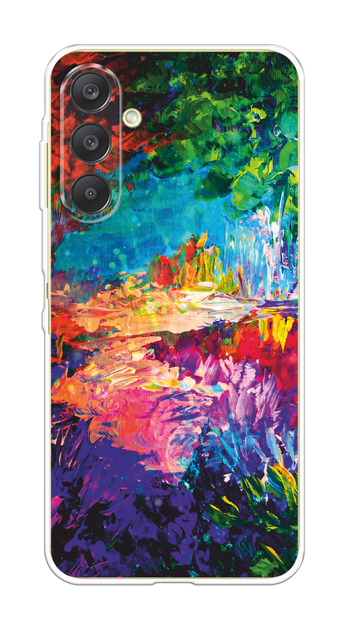 

Чехол на Samsung Galaxy A26 5G Лес-гуашь, Синий;розовый;зеленый, 2110750-1