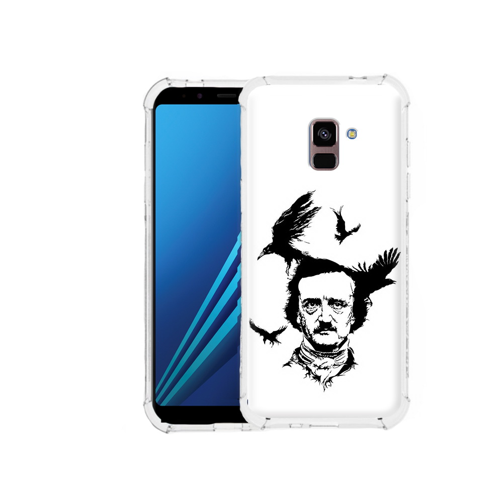 

Чехол MyPads Tocco для Samsung Galaxy A8 Plus Эдгар Аллан черно белый (PT119249.593.204), Tocco