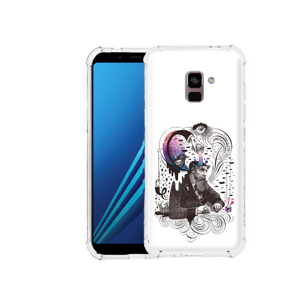 

Чехол MyPads Tocco для Samsung Galaxy A8 Plus абстракция думающий мужчина, Tocco