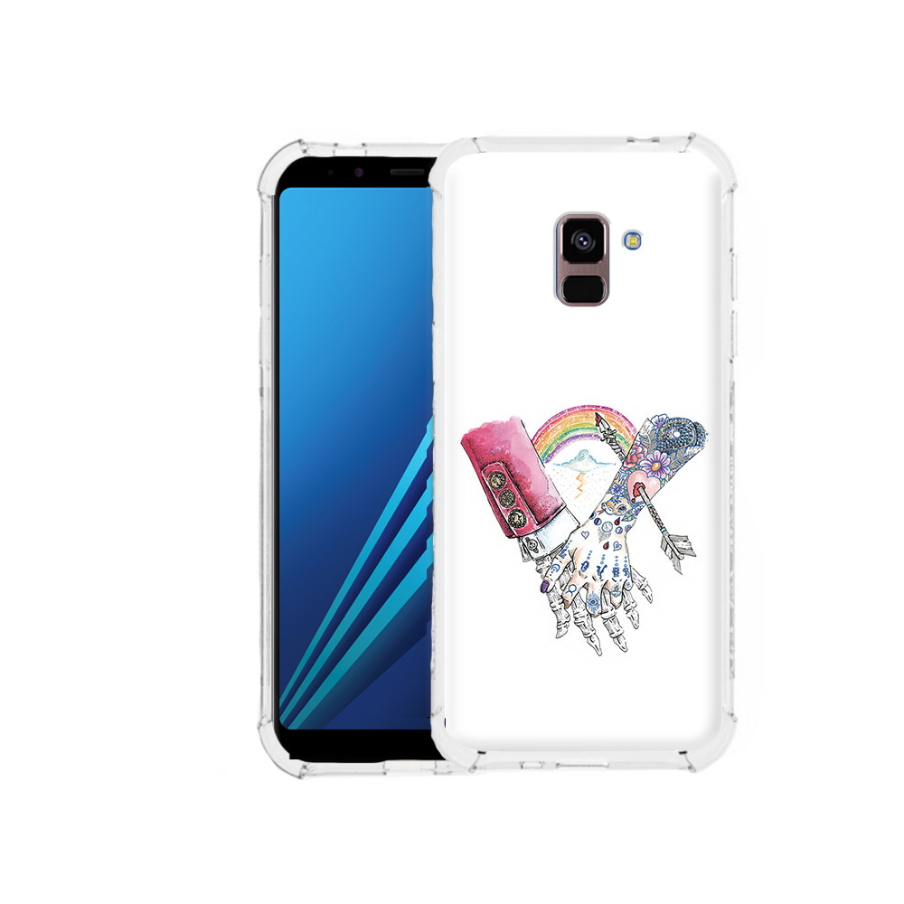 

Чехол MyPads Tocco для Samsung Galaxy A8 Plus абстракция руки в татуировках, Tocco