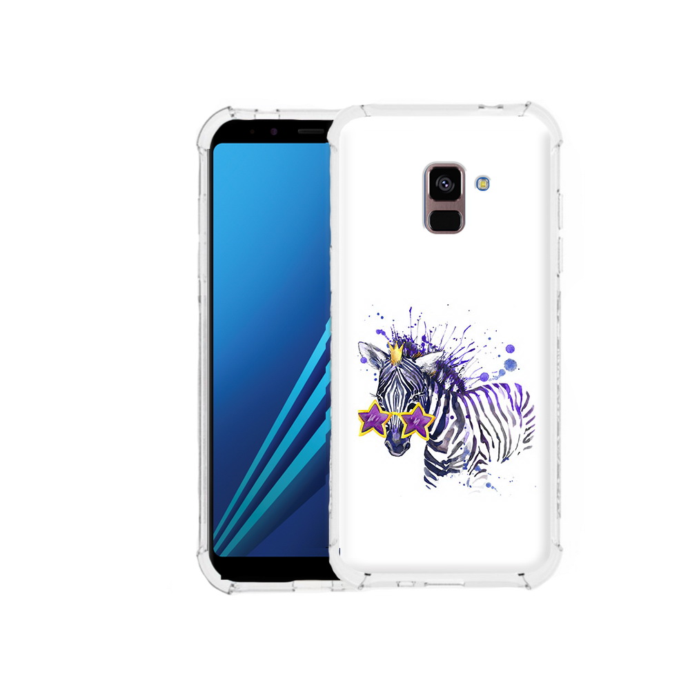 

Чехол MyPads Tocco для Samsung Galaxy A8 Plus акварельная зебра (PT119249.593.215), Tocco