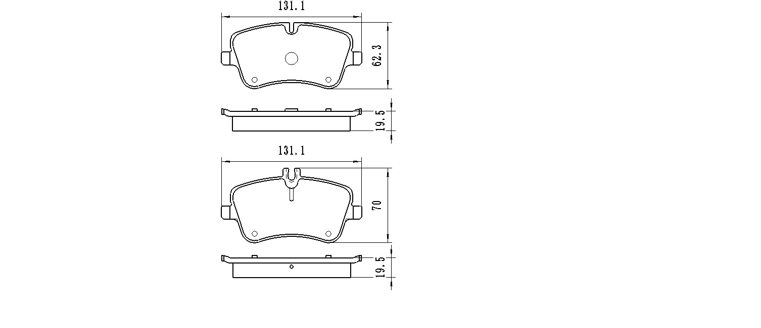 WINKOD W1859BP_колодки дисковые передние!\ MB W203/S203/CL203/C209 1.6-2.0/2.0CDi/2.2CDi 0