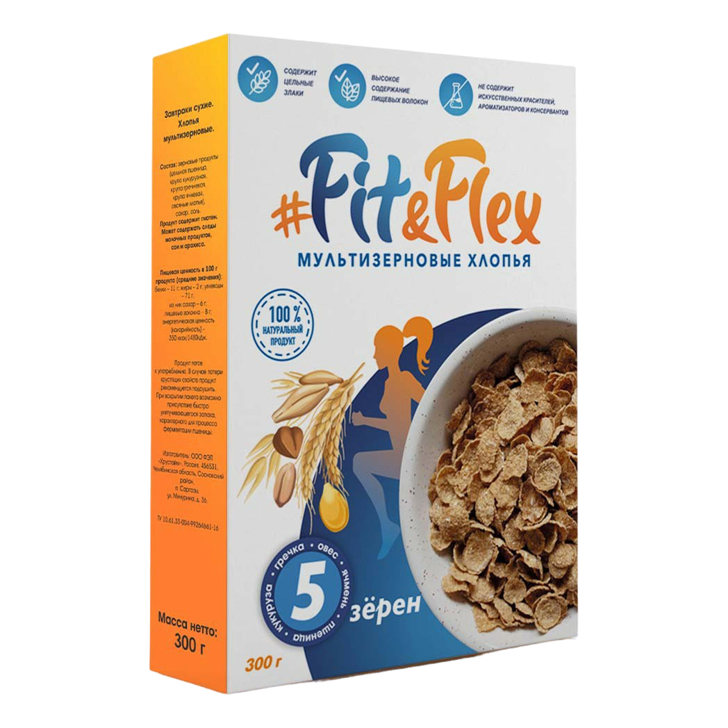 

Хлопья мультизерновые Fit&Flex 300 г