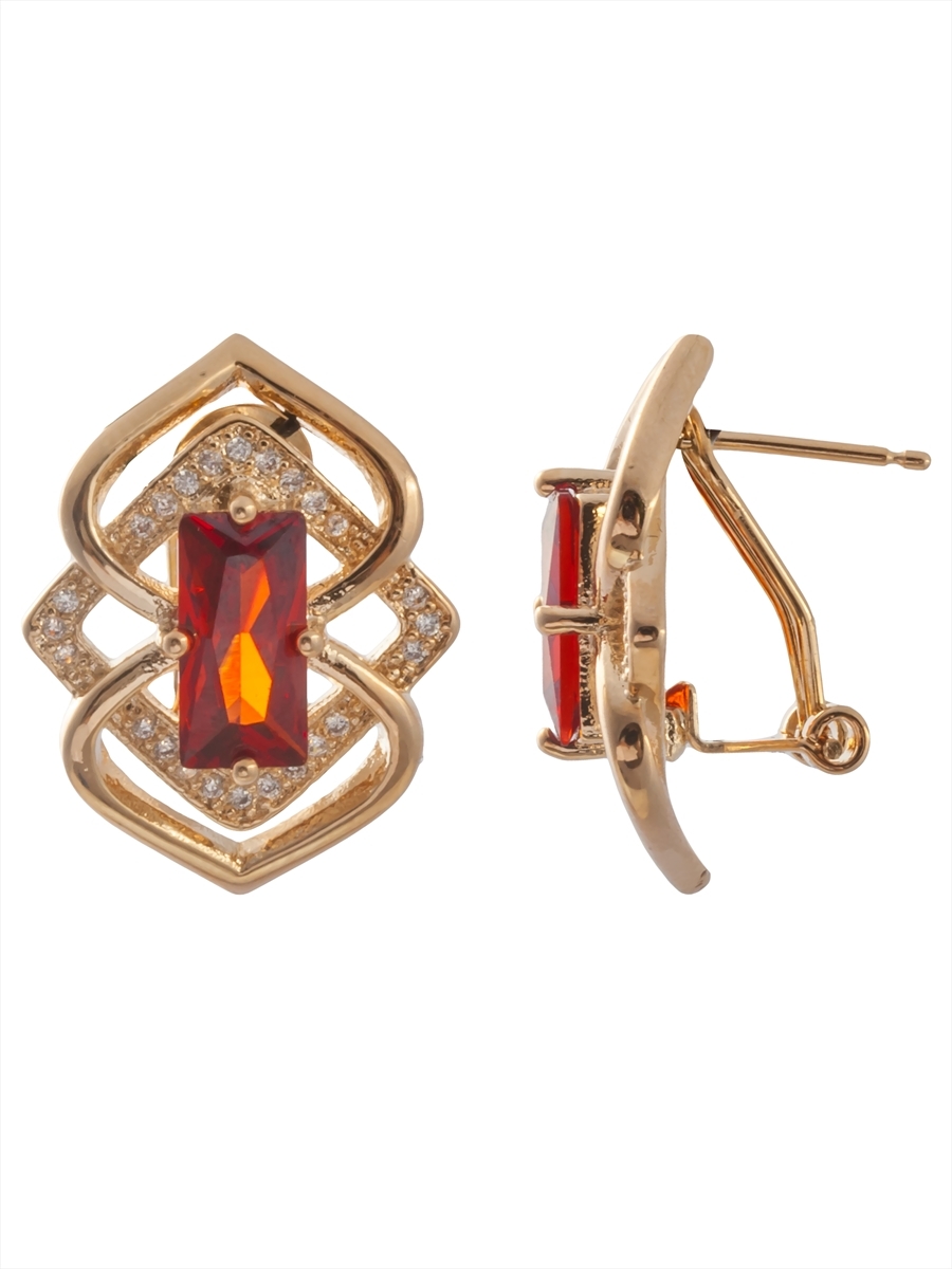 

Серьги из бижутерного сплава Lotus Jewelry 3043E-05gn, гранат, 3043E-05gn