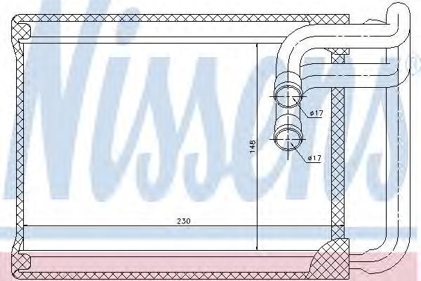 Радиатор Отопителя Nissens 77622