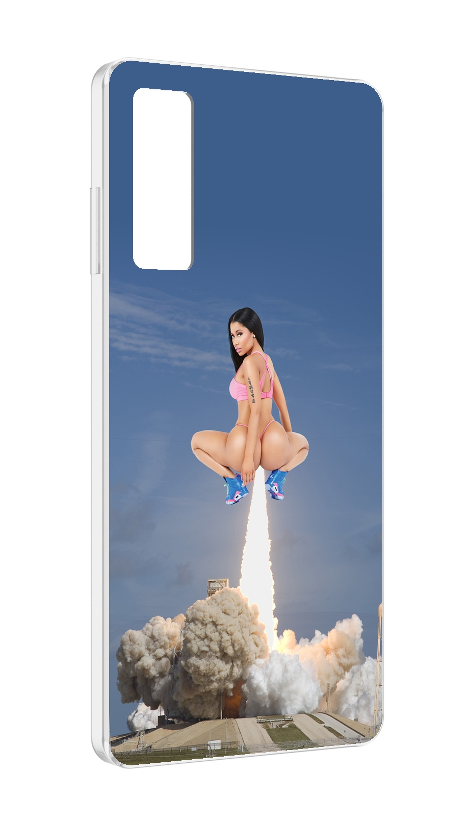 

Чехол MyPads ники-минаж-ракета детский для TCL 20 5G, Прозрачный, Tocco