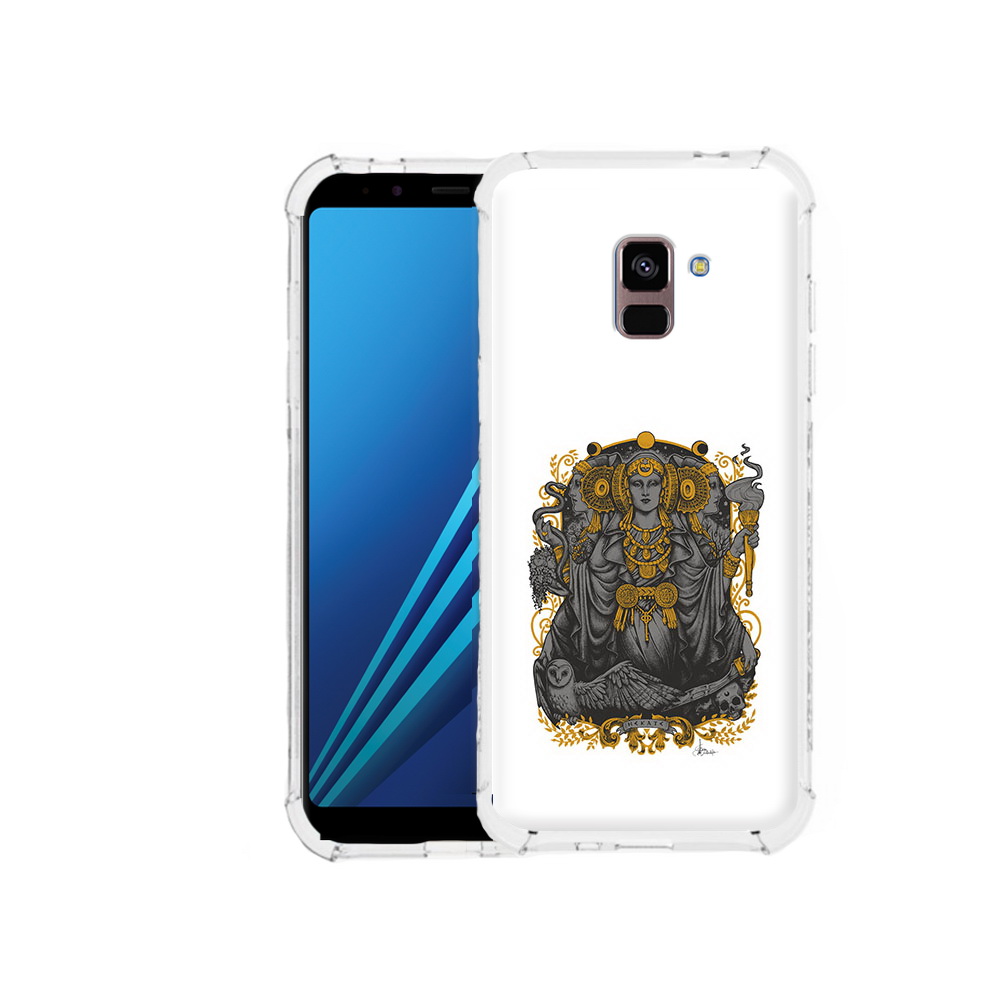 

Чехол MyPads Tocco для Samsung Galaxy A8 Plus божество с золотыми элементами, Tocco